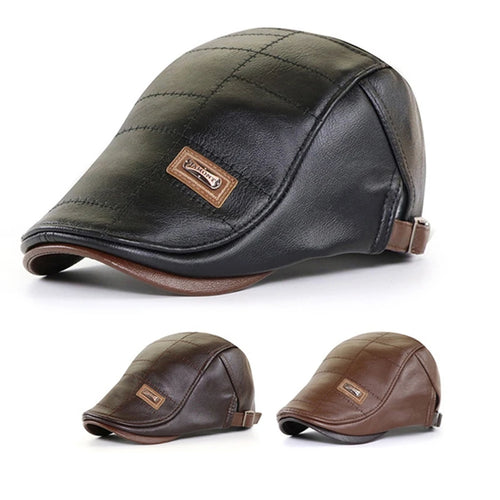 New fashion leather beret 2025